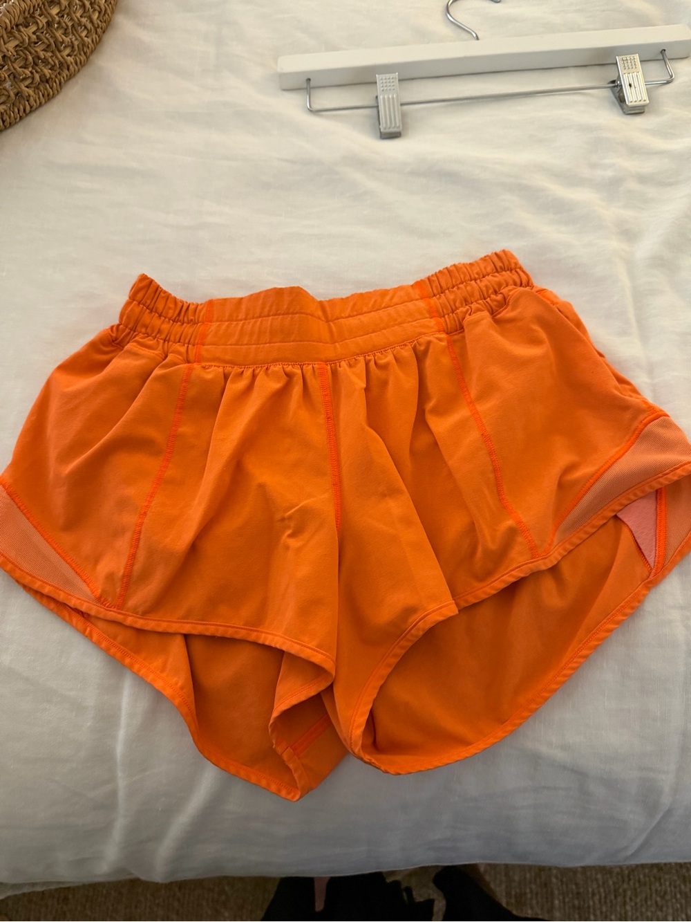 lululemon athletica Bright Orange hotty hot Shorts